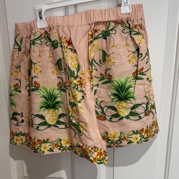 FARM Rio Floral Embroidered Shorts - Pink and Green - Picture 3 of 3